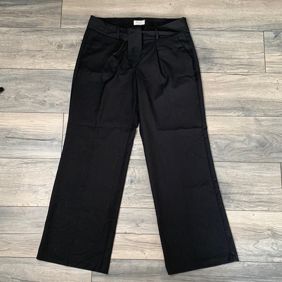 Nine Eight Black Flowy/straight Leg Pants Size 10 - Picture 1 of 6